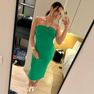 Midi Halter Dress Zara